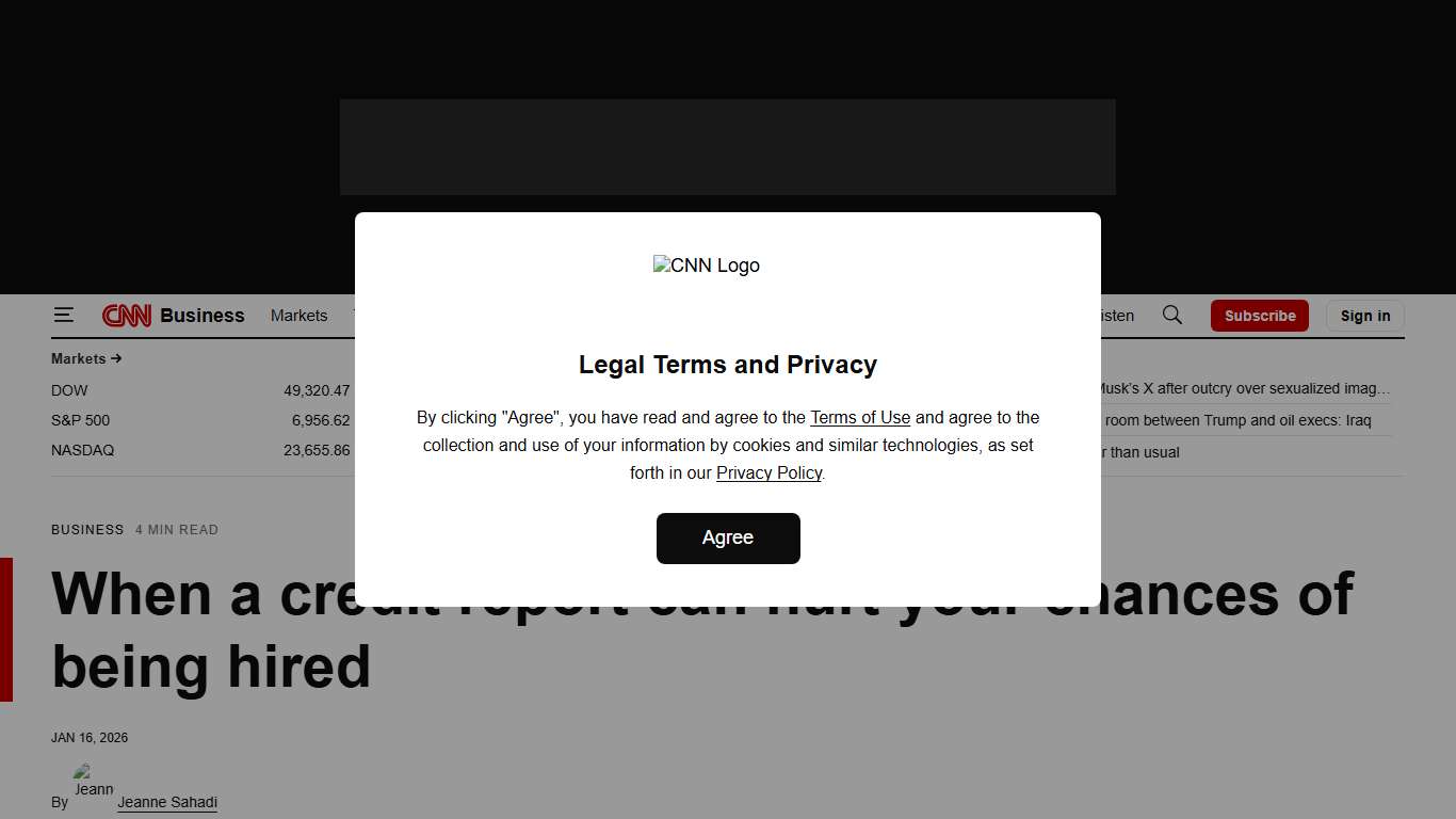Background checks: When a credit report can hurt your chances of being hired CNN Business